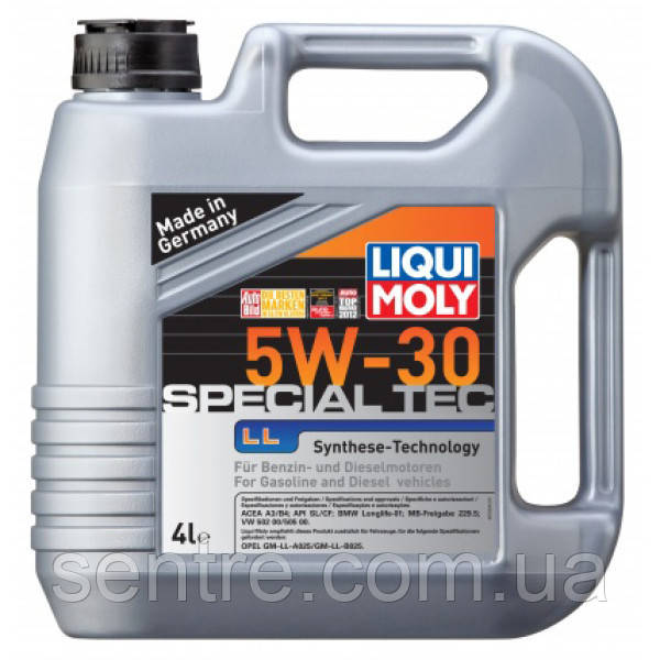 Синтетична моторна олива Liqui Moly Special Tec LL SAE 5W-30 (4л) 2339