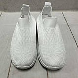 Весняні дитячі кросівки шкарпетки для дівчинки  34 21  білі, фото 2