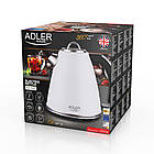 Електрочайник Adler AD 1343 White — 1,5 л, 2200 Вт, нержавіюча сталь, фото 11