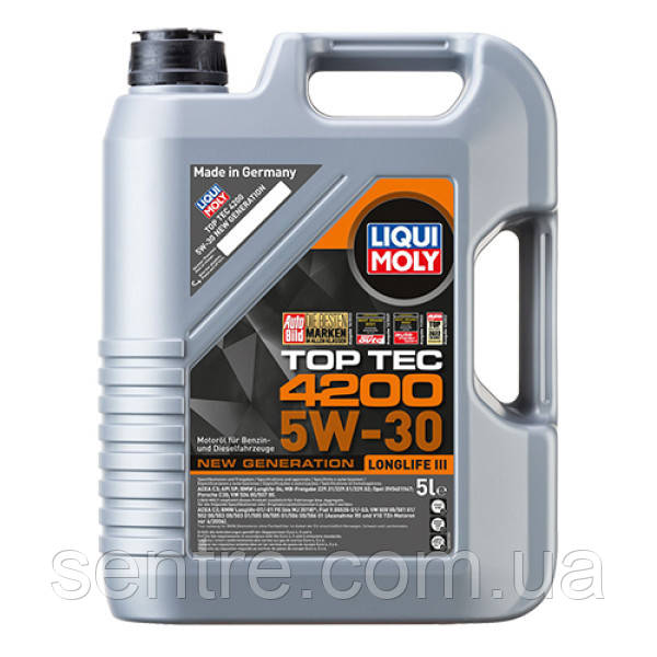 Синтетична моторна олива Liqui Moly Top Tec 4200 SAE 5W-30 5л.(7661/8973)