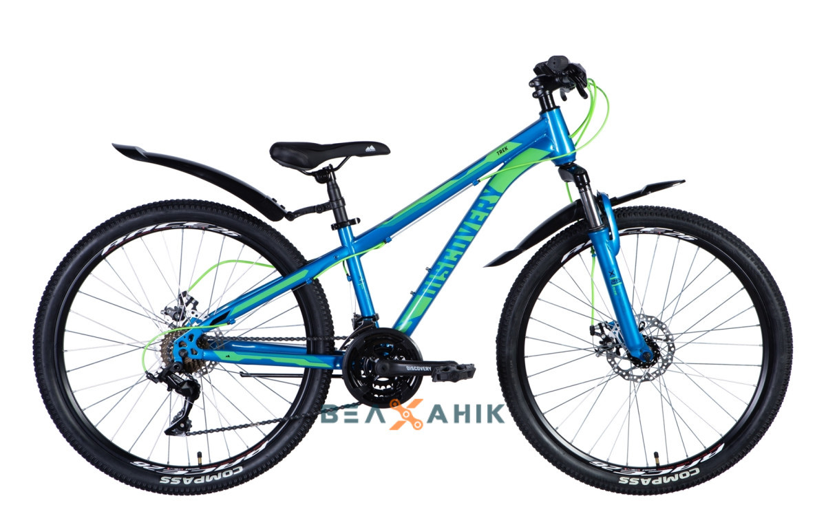 Велосипед 26" Discovery TREK AM DD (рама 13") St синій