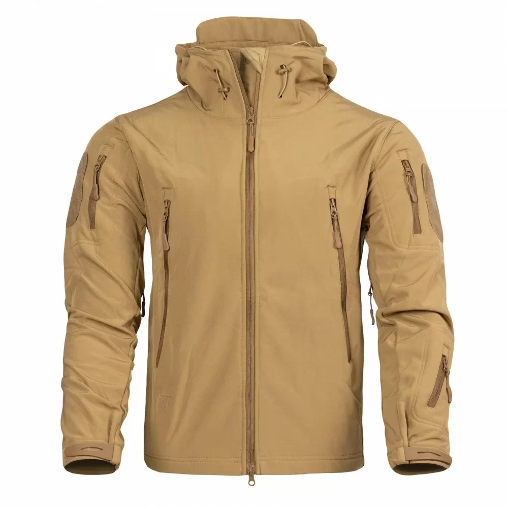 Тактична куртка Soft shell койот, чоловіча водонепроникна куртка, куртка армійська койот