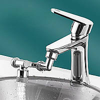 Аэраторная насадка на кран Faucet Splash Head для экономии воды (металлическая, поворотная)