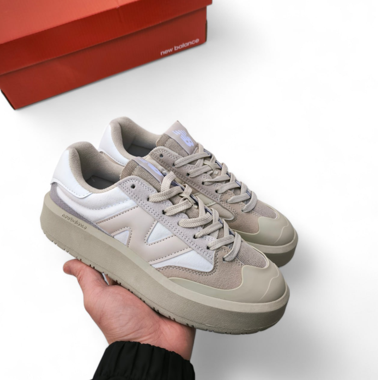 Жіночі кросівки New Balance CT 302 Beige взуття Нью Баланс СТ бежеві замшеві весна осінь