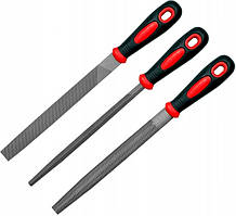 Набір Напильників по Металу 3 шт 200 мм VOREL (25165)