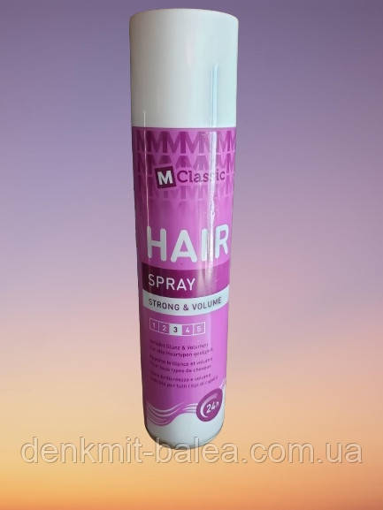 Лак Сила й Об'єм для об'єму волосся M Classic Hair spray Strong&Volume 400 мл.