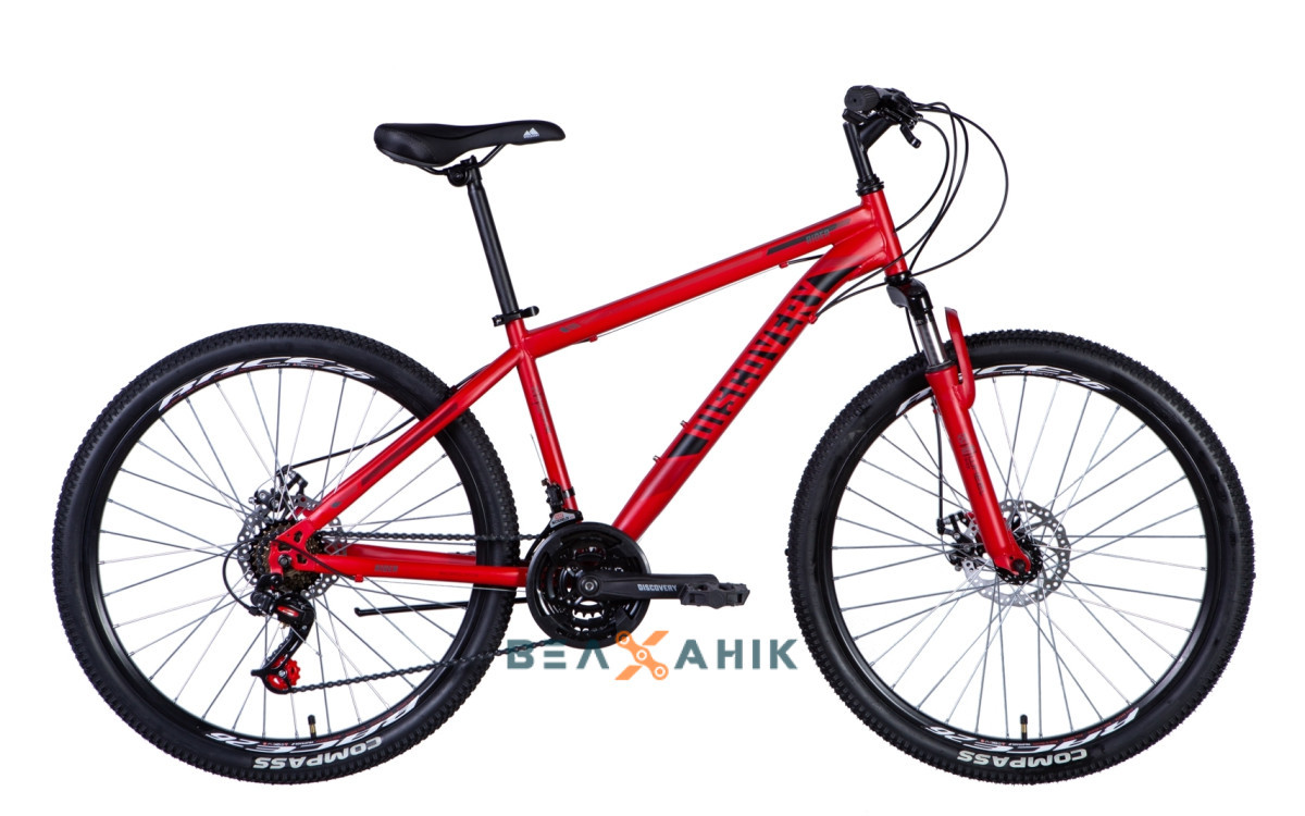 Велосипед 26" Discovery RIDER AM DD (рама 16") St червоний мат