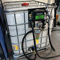 Міні заправка для дизельного пального з лічильником, єврокуб, 220 В, 60 л/хв