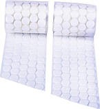 Липучки круглі на клейовій основі липучка велкро 15мм липучки з двох половинок 1000шт, фото 4