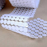 Самоклеючі застібки липучки 10мм 1000шт липучки клейові круглі липучки для виробів, фото 6