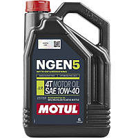 Масло для 4-х тактных двигателей MOTUL NGEN 5 4T SAE 10W40 4 л (111830)