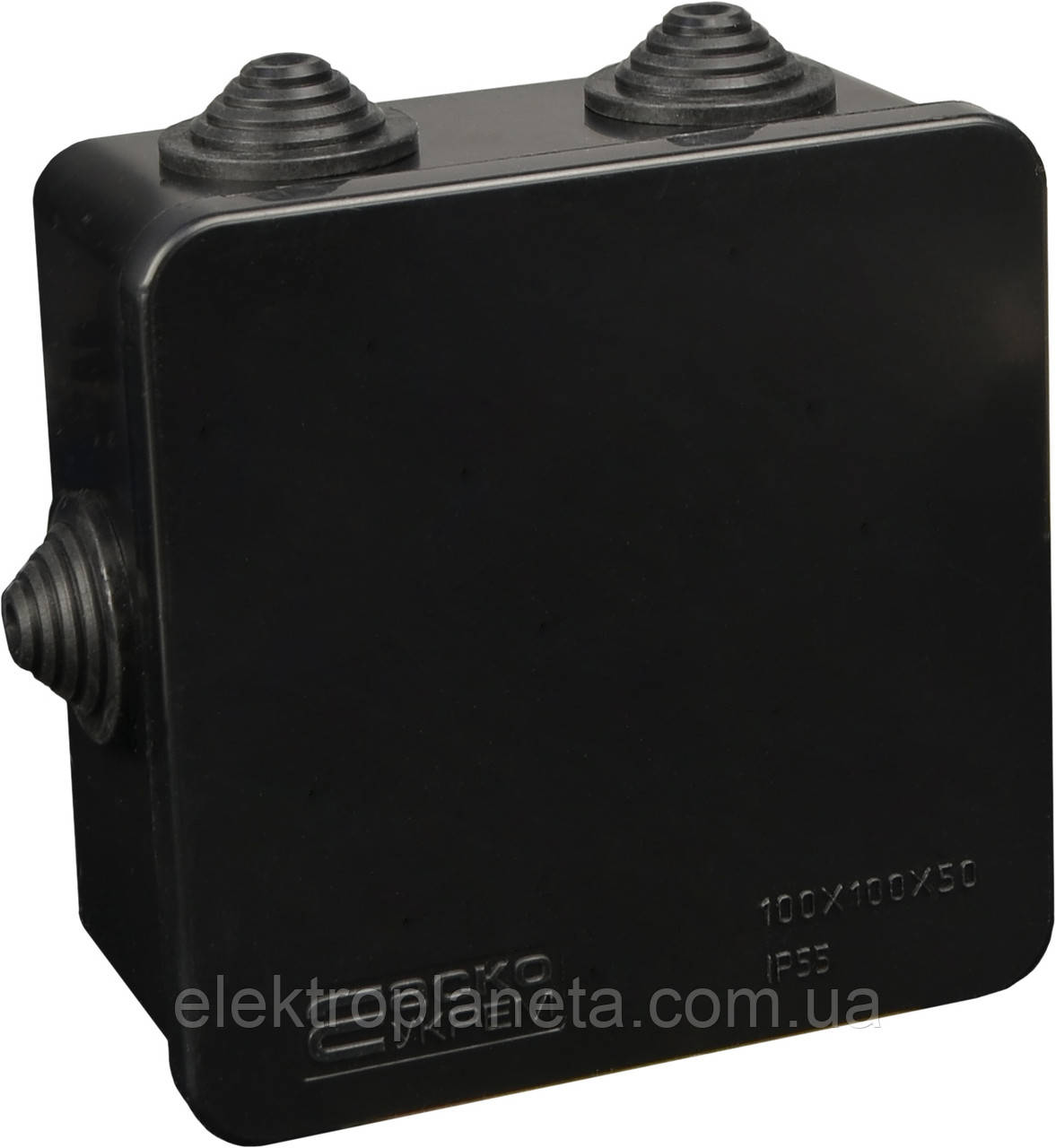Розподільча коробка серії UAtmo Jet Black 100*100*50 (уп. 20шт), фото 1