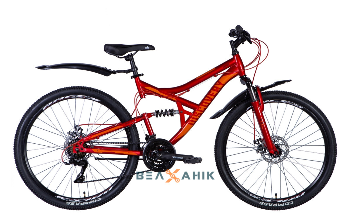 Велосипед 26" Discovery CANYON AM DD (рама 17,5") St червоний