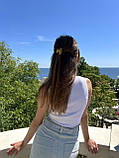 Шпилька краб із логотипом золотистого кольору, фото 3