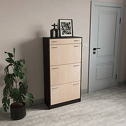 Обувница 3-я+ящик Венге+дуб молочний