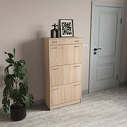 Обувница 3-я+ящик Венге+дуб сонома