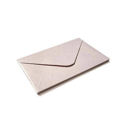 Конверт 140x90 мм, колір рожеве золото (rose gold), КОМПЛЕКТ 10 шт.
