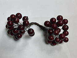 Ягоди калини глянцеві, Бордові, великі, 1см