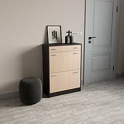 Обувница 2-я з ящиком Венге Магія+Дуб Молочний