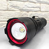 Ліхтар ручний 503  TG, 3 акум. 18650, power bank, індикація заряду, Type-C, zoom, фото 5