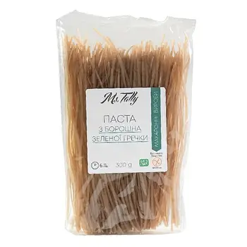 Паста з зеленої гречки без глютену ТМ Ms.Tally, 300 г