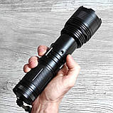 Ліхтар ручний 503  TG, 3 акум. 18650, power bank, індикація заряду, Type-C, zoom, фото 3