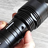 Ліхтар ручний 503  TG, 3 акум. 18650, power bank, індикація заряду, Type-C, zoom, фото 6