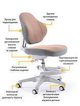 Дитячий стілець для письмового столу з підставкою | ErgoKids Mio Classic BR, фото 5