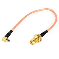 Пігтейл кабель антенний перехідник MMCX to SMA — 15CM кутовий pigtail