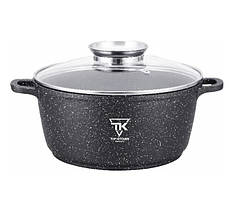 Каструля Top Kitchen ТК00053 з кришкою мармурове покриття 28 см