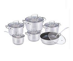 Набір посуду Benson BN-204 (ємність 2,1 л, 2,1 л, 2,9 л, 3,9 л, 6,5 л, 3,4 л)