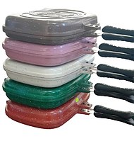 Сковорода-гриль Benson BN-555 подвійна Сірий