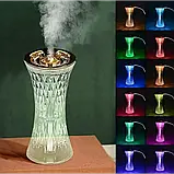 💜Кришталева лампа Зволожувач повітря Xiaomanyo Humidifier, аромадифузор, LED підсвітка, сенсорне керування, фото 2