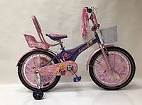 Детский велосипед с сидением для куклы Racer-girl 18 дюймов