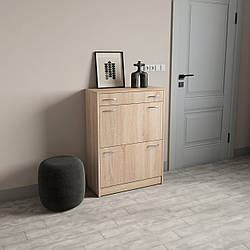 Обувниця 2-я з ящиком Дуб сонома+білий