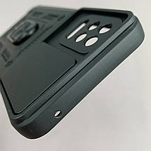 Чохол для LG K62 Plus протиударний з підставкою зі шторкою чохол на телефон лджі к62 плюс чорний crt, фото 5