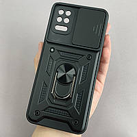 Чехол для LG K42 противоударный с подставкой со шторкой чехол на телефон лджи к42 черный crt