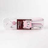 Праска для волосся 20 Вт до 160 градусів міні стайлер для вирівнювання волосся та завивки Sokany BA-888 Білий, фото 4