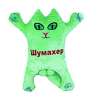 М'яка іграшка Котик 30см на присосках Шумахер САЛАТОВИЙ, ТМ Dreamtoys