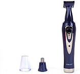 Тример для носа вух та брів 2 в 1 акумуляторний з насадками Sokany, фото 2