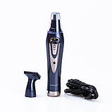 Тример для носа вух та брів 2 в 1 акумуляторний з насадками Sokany, фото 6