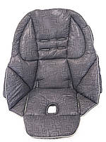 Чохол DavLu на стільчик для годування Peg-Perego Tatamia Лабіринт на темно-сірому (000225)