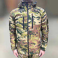 Куртка тактическая Squad, Softshell, Мультикам, размер 3XL, теплая флисовая куртка для военных софтшеллMSH