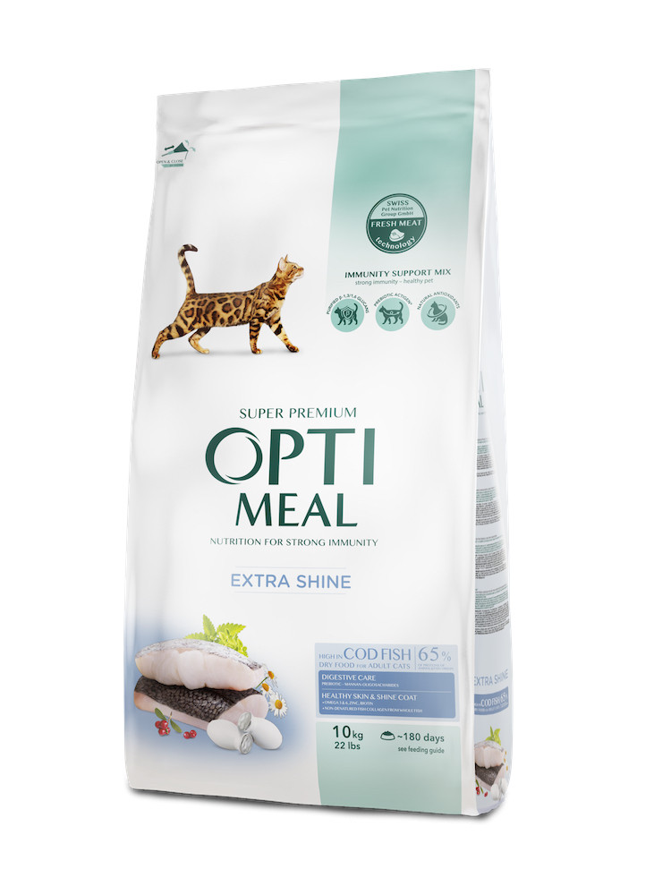 OPTIMEAL корм для котів з тріскою, 10кг
