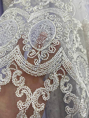 Тюль фатинова корд заввишки 2,8 м. золото, фото 3