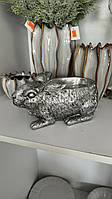 Подставка для украшений Кролик 23,7*13*11,2см, цвет - серебро