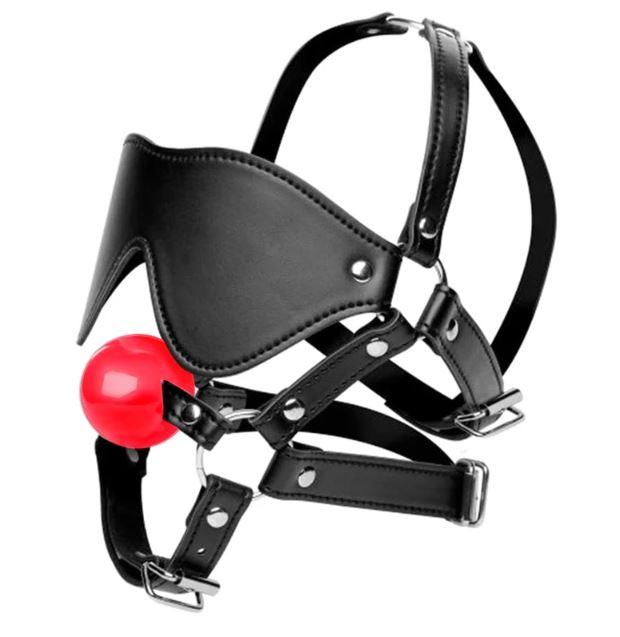 Кляп з маскою і бондажем MaskGag BDSM, фото 1