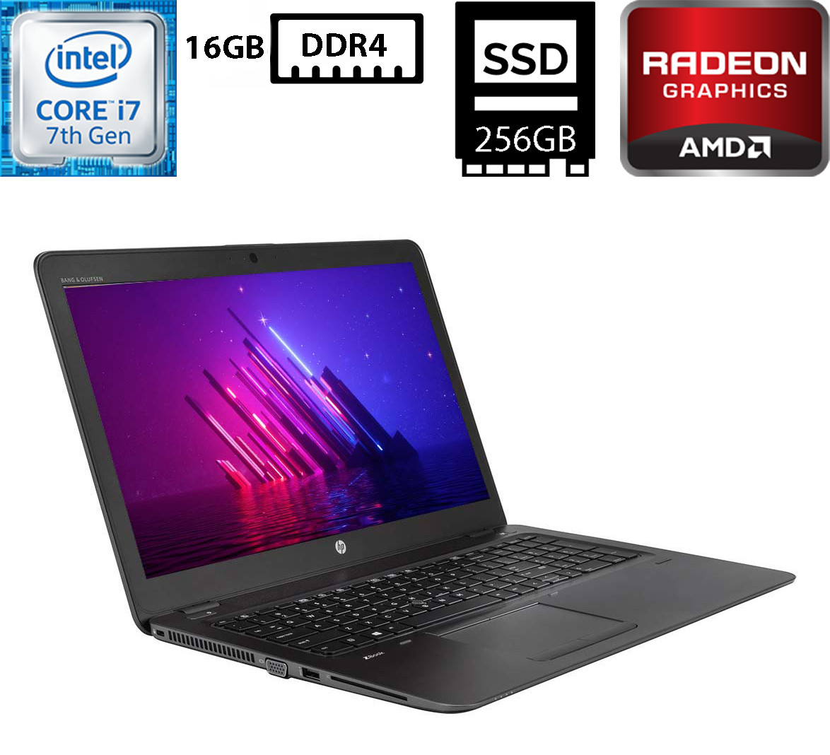 Ноутбук HP ZBook 15u G4/15.6"TN (1920x1080)/Core i7-7500U 2.70GHz/16GB DDR4/SSD 256GB M.2/AMD Radeon R7 M350 2GB Б/В