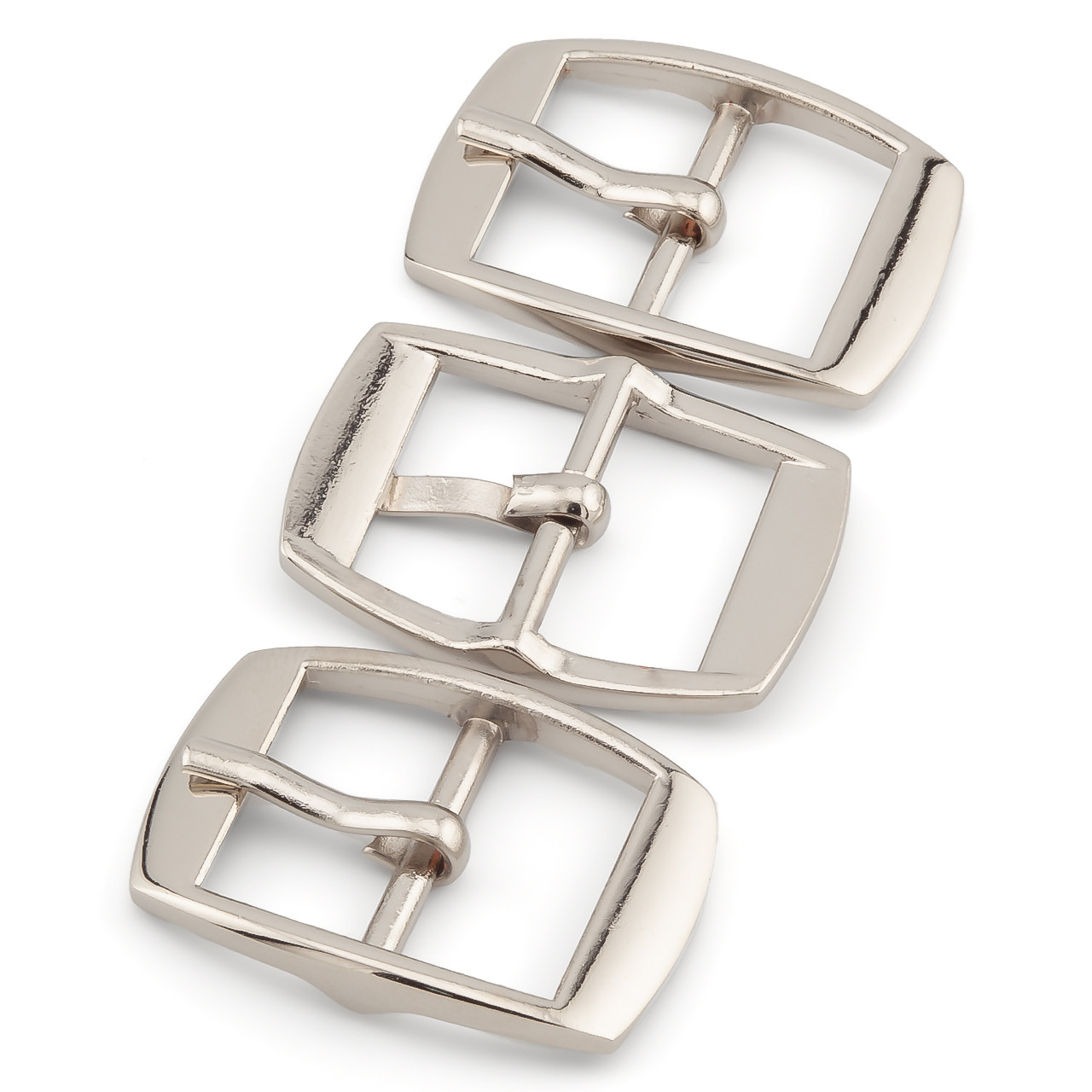 Пряжка прямокутна Ø 21х16х3,5 мм 1 шт. Платина, фото 1