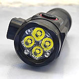 Ліхтар ручний 4XHP360, 1х18500, індикація заряду, магніт, стропоріз, Type-C, фото 3